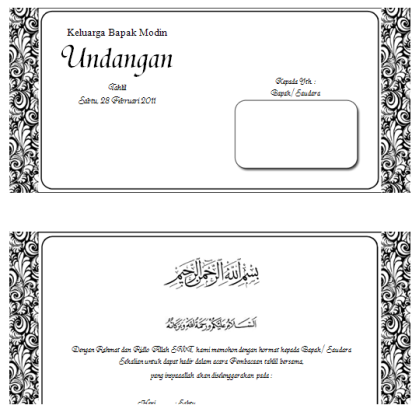  Download template undangan Walimatul ursy tahlil dan 